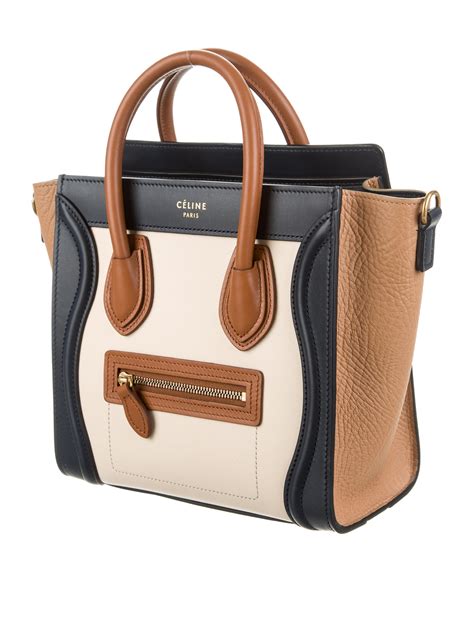 celine nano luggage tote zipper|celine nano luggage shoulder bag.